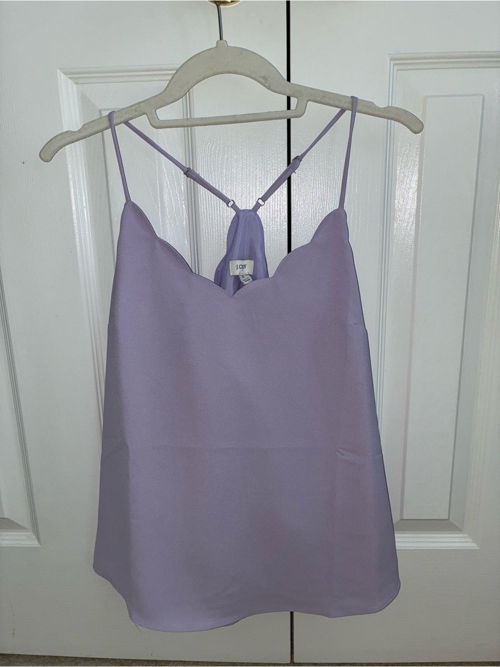 J. Crew Lavender Scallop-Edge Cami